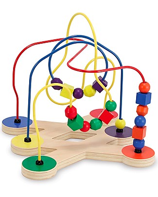 Melissa & Doug Pallottoliere in Legno - Toy Bead Maze Incastri in Legno