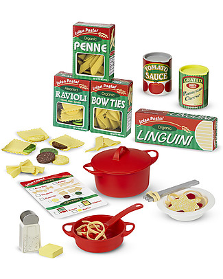 Melissa & Doug Pasta Play Set - Oltre 50 pezzi - Ottima idea regalo! Cibo Giocattolo