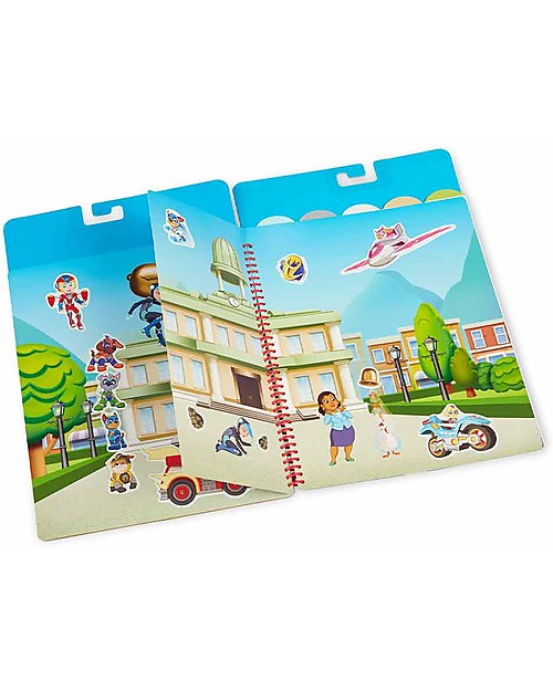 Melissa & Doug Paw Patrol - Adesivi Riutilizzabili + Libro Illustrato con Avventure nella Baia Adesivi e Timbri