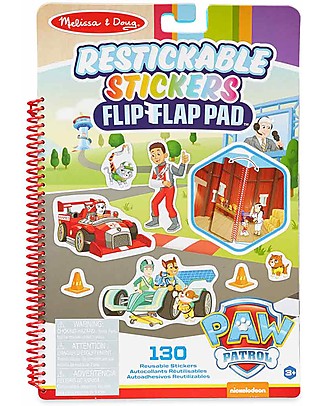 Melissa & Doug Paw Patrol - Adesivi Riutilizzabili + Libro Illustrato con Missioni Adesivi e Timbri