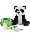 Melissa & Doug Peluche Baby Panda - Alto 28 cm - con Ciuccio + Biberon Peluche