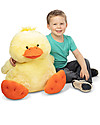 Melissa & Doug Peluche Papera Jumbo Ducky - Alta 50 cm! Peluche
