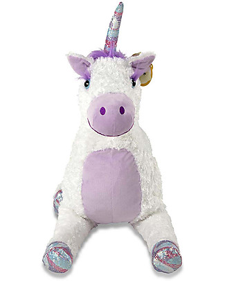 Melissa & Doug Peluche Unicorno Misty - 66x106 cm - Soffice e Glietterato! Peluche