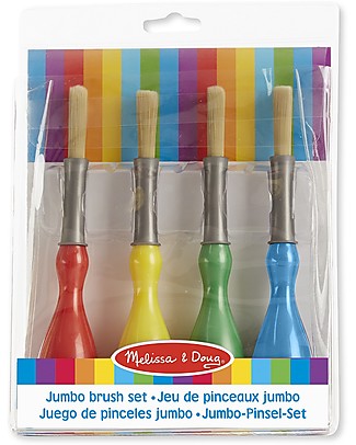 Melissa & Doug Pennelli Giganti - Set di 4 Pennelli Colorare