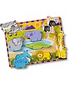 Melissa & Doug Puzzle in Legno Animali da Safari - 8 pezzi grandi Incastri in Legno