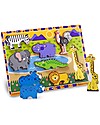 Melissa & Doug Puzzle in Legno Animali da Safari - 8 pezzi grandi Incastri in Legno