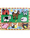 Melissa & Doug Puzzle in Legno Fattoria - 8 pezzi grandi Incastri in Legno