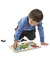Melissa & Doug Puzzle in Legno Fattoria - 8 pezzi grandi Incastri in Legno