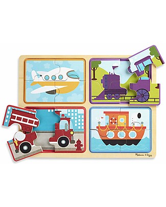 Melissa & Doug Puzzle in Legno - Pronti Partenza Via Puzzle