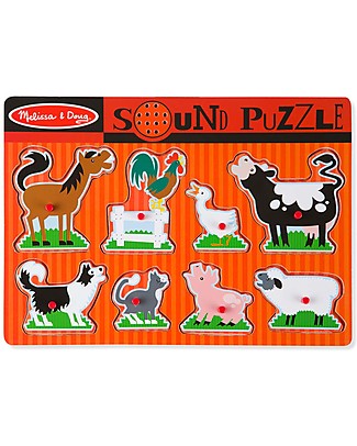 Melissa & Doug Puzzle Musicale in Legno - Fattoria Puzzle