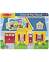 Melissa & Doug Puzzle Sonoro in Legno - Casa Puzzle