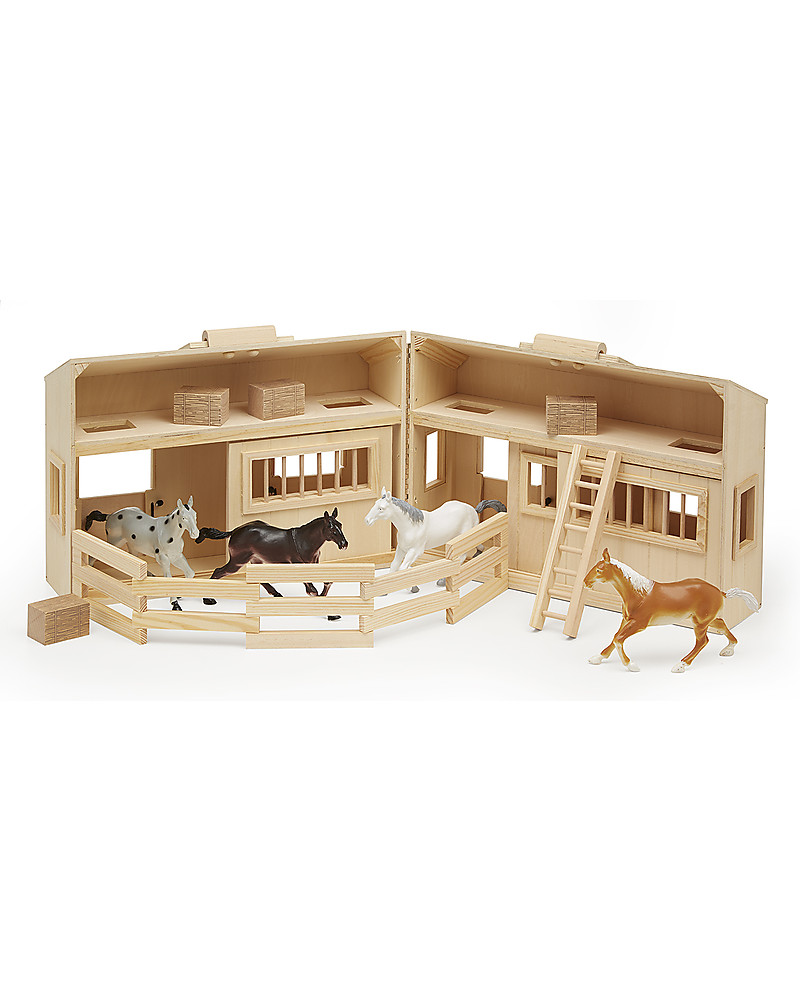 Melissa & doug scuderia in legno trasportabile fold & go 4 ... Porta tende in legno