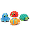 Melissa & Doug Seaside Squirters Giocattolo Acquatico - 4 Animali per Schizzare l'acqua - Perfetto per la Spiaggia! Giochi da Spiaggia