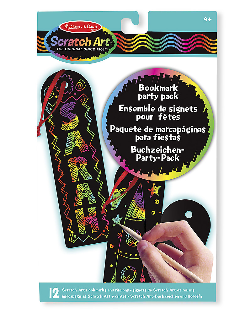 Melissa & Doug Segnalibro Scratch Art - Multipack 12 Segnalibri