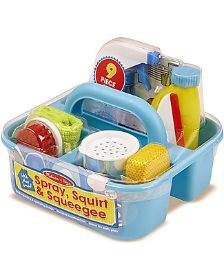 Melissa & Doug Set da Gioco Cestino per le Pulizie - Let's Play House! - Capacità Motorie e Gioco Creativo! Far finta di