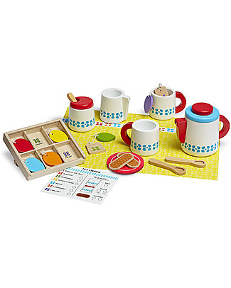 Melissa & Doug Set da Tè in Legno, 22 pezzi - Ottima idea regalo! Giochi Di Una Volta