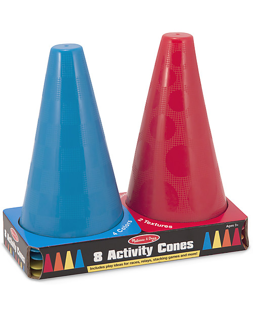 Melissa & Doug Set di 8 Coni - Include guida per giochi all'aperto Giochi da Esterno_