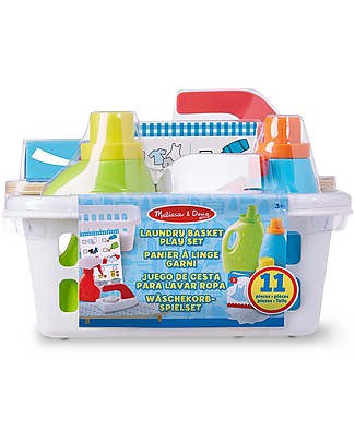 Melissa & Doug Set di Accessori per Lavare e Stirare - 11 pezzi Far finta di