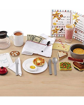 Melissa & Doug Set di Accessori per Ristorante Star Diner - 41 pezzi Cucine Giocattolo
