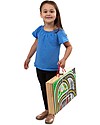 Melissa & Doug Set Ferrovia Portatile in Legno - Include Sfondo + Treno e Costruzioni! Macchine e Trenini  in Legno