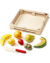 Melissa & Doug Set Frutta in Legno da Affettare - 17 pezzi! Cibo Giocattolo