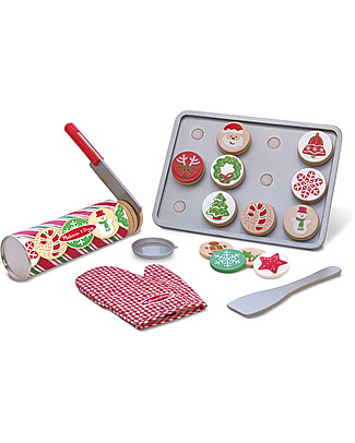 Melissa & Doug Set Giocattolo Biscottini Natalizi - 30 Pezzi Cucine Giocattolo e Cibo Finto