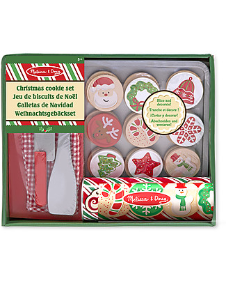 Melissa & Doug Set Giocattolo Biscottini Natalizi - 30 Pezzi Cucine Giocattolo e Cibo Finto
