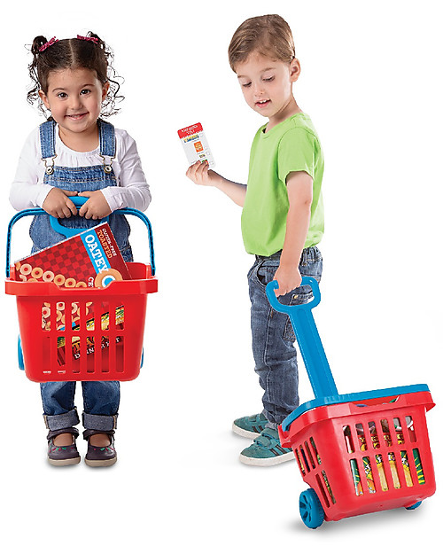 Melissa & Doug Set Gioco Cestino della Spesa Far finta di