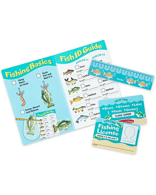 Melissa & Doug Set Gioco da Pesca - 21 Pezzi - Esploriamo! Giochi da Esterno_