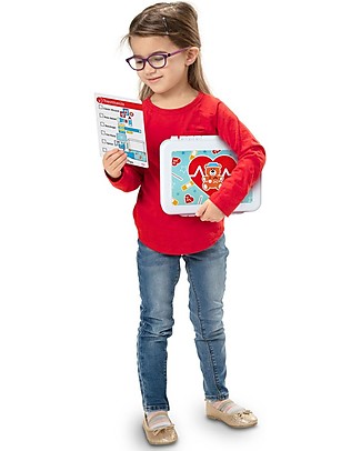 Melissa & Doug Set Gioco di Primo Soccorso - 25 Strumenti per le Prime Cure Far finta di