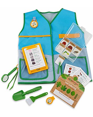 Melissa & Doug Set Gioco Gilet e Attrezzi per Attività all'Aperto - 20 Pezzi - Esploriamo! Giochi da Esterno_