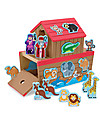 Melissa & Doug Set Gioco in Legno Arca di Noè - 29 pezzi - Ottima idea regalo! Animali in Legno