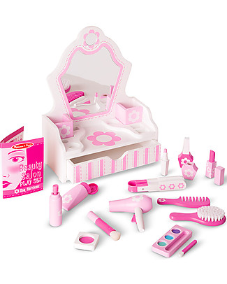 Melissa & Doug Set Gioco in Legno - Salone di Bellezza Far finta di