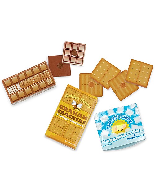 Melissa & Doug Set Gioco in Lingua Inglese - Falò e Marshmallow con Guida Attività - Esploriamo Giochi da Esterno_