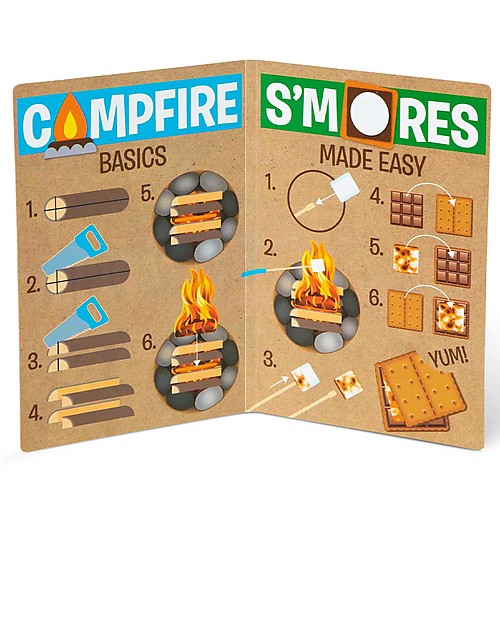 Melissa & Doug Set Gioco in Lingua Inglese - Falò e Marshmallow con Guida Attività - Esploriamo Giochi da Esterno_