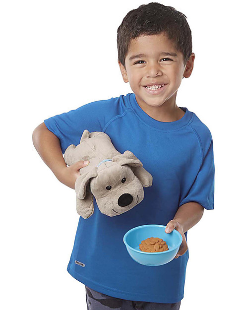 Melissa & Doug Set Gioco Nutrire gli Animali - Con 26 pezzi Inclusi Gattino e Cagnolino di pezza! Far finta di