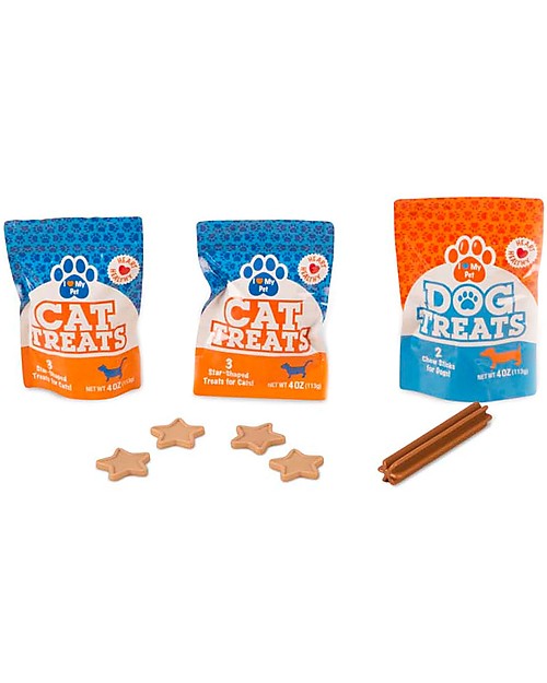 Melissa & Doug Set Gioco Nutrire gli Animali - Con 26 pezzi Inclusi Gattino e Cagnolino di pezza! Far finta di