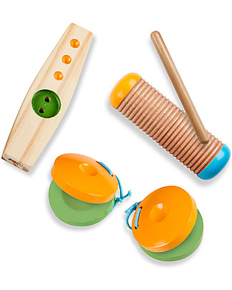 Melissa & Doug Set Gioco - Strumenti Musicali - 10 Pezzi - Esploriamo! Giochi all'Aperto