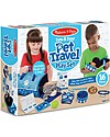 Melissa & Doug Set Gioco Viaggia con gli Animali - Include Gatto e Cane di pezza! Far finta di