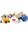 Melissa & Doug Set in Legno Autocarro e Caricatore - Ottima idea regalo! Macchine e Trenini  in Legno