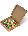 Melissa & Doug Set in Legno per Farcire e Cuocere la Pizza - 34 Ingredienti! Cibo Giocattolo