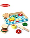 Melissa & Doug Set in Legno Preparazione Sandwich -  17 Pezzi - Ottima idea regalo! Cibo Giocattolo