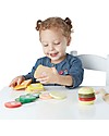 Melissa & Doug Set in Legno Preparazione Sandwich -  17 Pezzi - Ottima idea regalo! Cibo Giocattolo