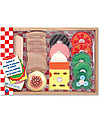 Melissa & Doug Set in Legno Preparazione Sandwich -  17 Pezzi - Ottima idea regalo! Cibo Giocattolo