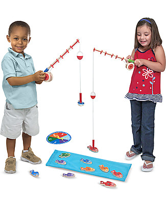 Melissa & Doug Set Magnetico da Pesca in Legno - Imparare a contare divertendosi! Giochi Creativi