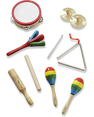 Melissa & Doug Set Musica 'Tutta la Banda' - 8 strumenti musicali in scatola di legno Strumenti Musicali