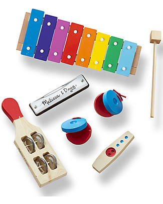 Melissa & Doug Set Musicale Beginner - 5 Strumenti Musicali! Strumenti Musicali