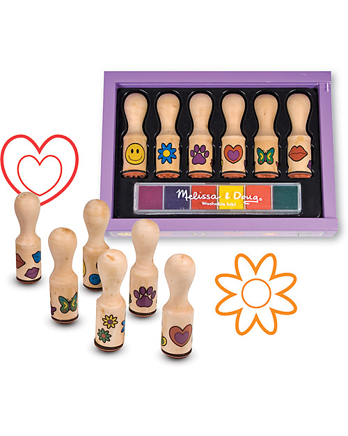 Set di 8 timbri in legno per scrapbooking, con tampone di inchiostro, stile vintage, per realizzare biglietti, agenda, album