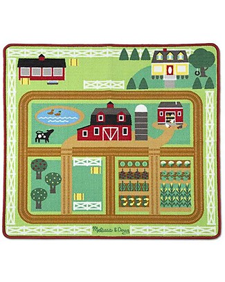 Melissa & Doug Tappeto Gioco Fattoria con Personaggi - 101x90 cm Tappeti Gioco