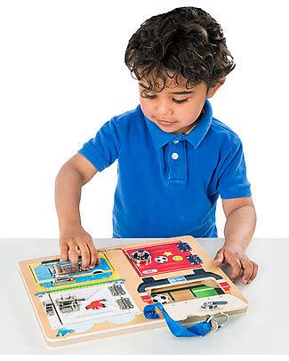 Melissa & Doug Tavoletta Apri e Chiudi in Legno - Insegna manualità e coordinazione! Giochi Montessoriani